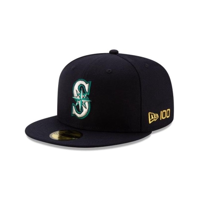 Seattle Mariners Gorra | New Era MLB Team Color 59fifty Fitted Cap Mexico - Negros